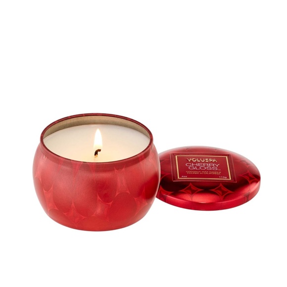 Anthropologie Voluspa Cherry Gloss Mini Tin Candle - Picture 7 of 8